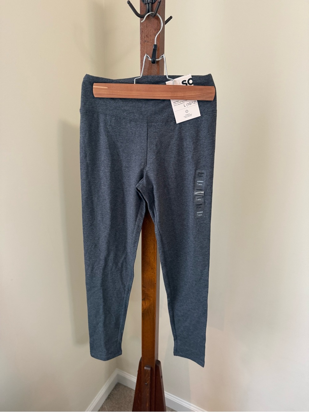 SO Girls' Charcoal Gray Active Leggings